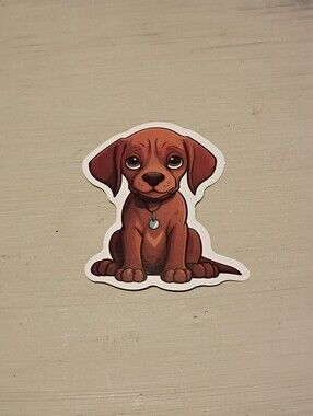 10/$10 Stickers Decal - Rhodesian Ridgeback Puppy Kawaii Animal Sticker - New